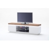 Tv-alus ROMINA valge / tamm, 175x40xH49 cm, LED