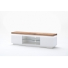 Tv-alus ROMINA valge / tamm, 175x40xH49 cm, LED
