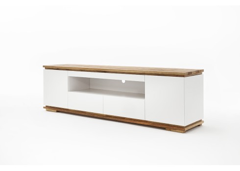 Tv-alus CHIARO valge / tamm, 202x40xH54 cm