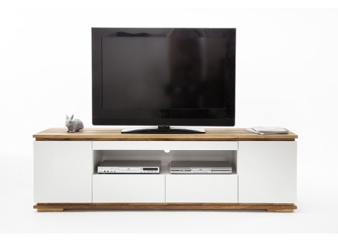 Tv-alus CHIARO valge / tamm, 202x40xH54 cm