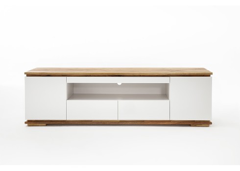 Tv-alus CHIARO valge / tamm, 202x40xH54 cm