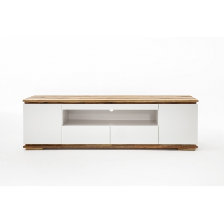 Tv-alus CHIARO valge / tamm, 202x40xH54 cm
