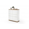 Kapp CHIARO valge / tamm, 102x40xH115 cm