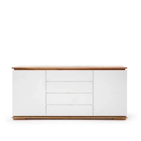 Kummut CHIARO valge / tamm, 172x40xH81 cm