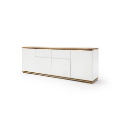 Kummut CHIARO valge / tamm, 182x40xH81 cm
