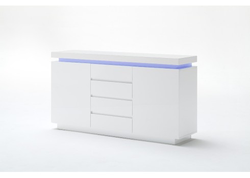 Kummut OCEAN valge läige, 150x40xH81 cm