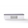 Tv-alus ATLANTA valge / hall, 175x40xH48 cm, LED