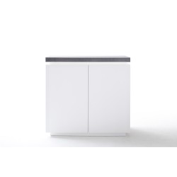 Kummut ATLANTA valge / hall, 120x40xH113 cm, LED