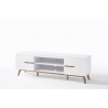Tv-alus CERVO valge / tamm, 169x40xH56 cm