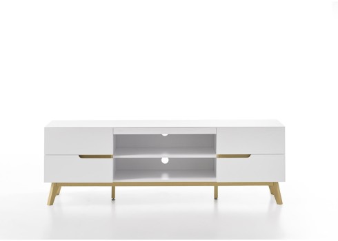 Tv-alus CERVO valge / tamm, 169x40xH56 cm