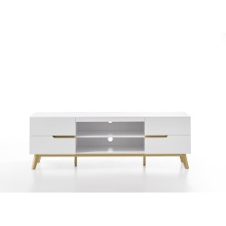 Tv-alus CERVO valge / tamm, 169x40xH56 cm