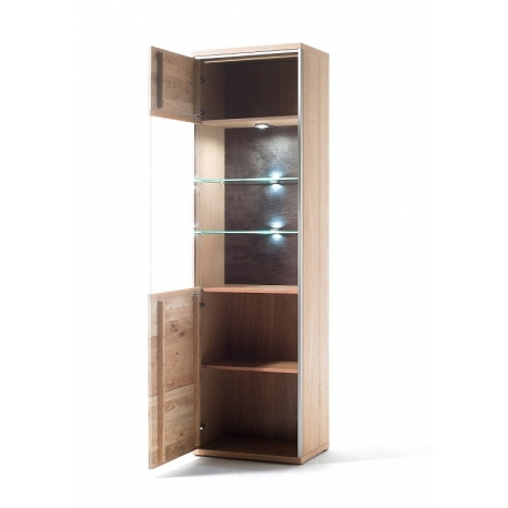 Vitriinkapp ESPERO tamm, 64x39xH201 cm