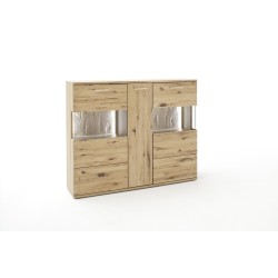 Vitriinkapp SANTORI tamm, 150x37x121 cm