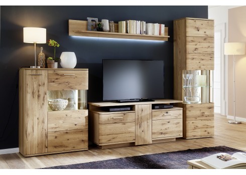 Vitriinkapp SANTORI tamm, 60x37xH208 cm