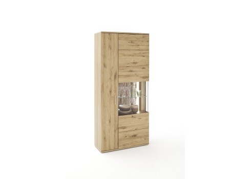 Vitriinkapp SANTORI tamm, 90x37xH208 cm