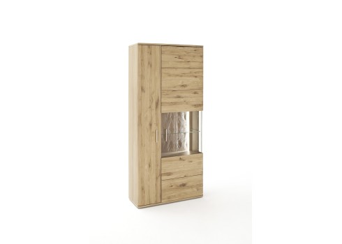 Vitriinkapp SANTORI tamm, 90x37xH208 cm