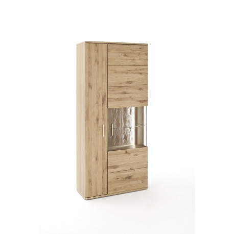 Vitriinkapp SANTORI tamm, 90x37xH208 cm