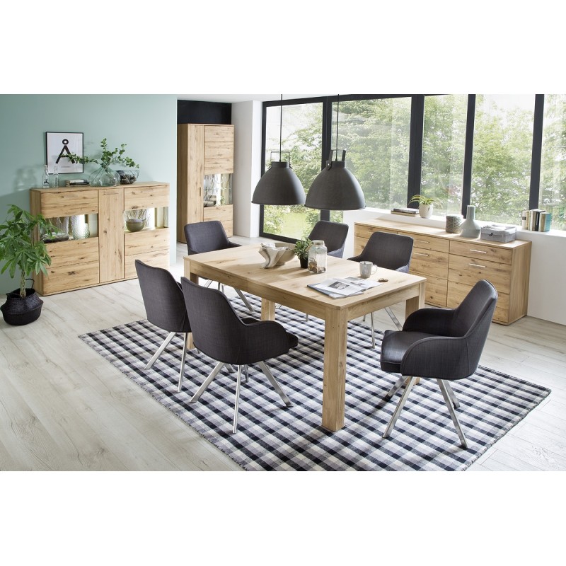 Söögilaud SANTORI tamm, 160(260)x90xH77 cm