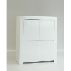 Kapp AMALFI valge läikega, 120x50xH140 cm