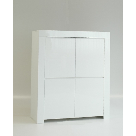 Kapp AMALFI valge läikega, 120x50xH140 cm