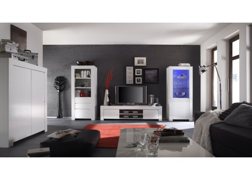 Kapp AMALFI valge läikega, 120x50xH140 cm