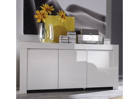 Kummut AMALFI valge läikega, 160x50xH84 cm