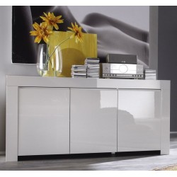 Kummut AMALFI valge läikega, 160x50xH84 cm