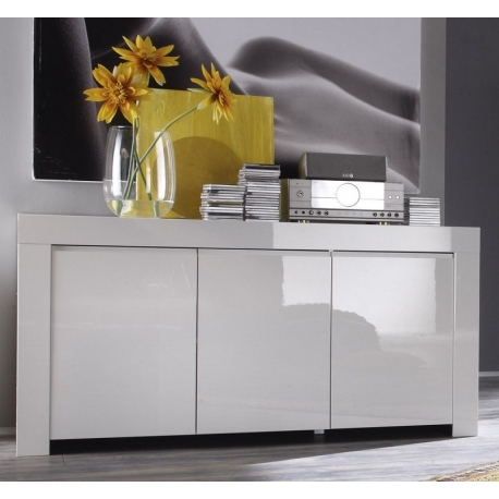 Kummut AMALFI valge läikega, 160x50xH84 cm