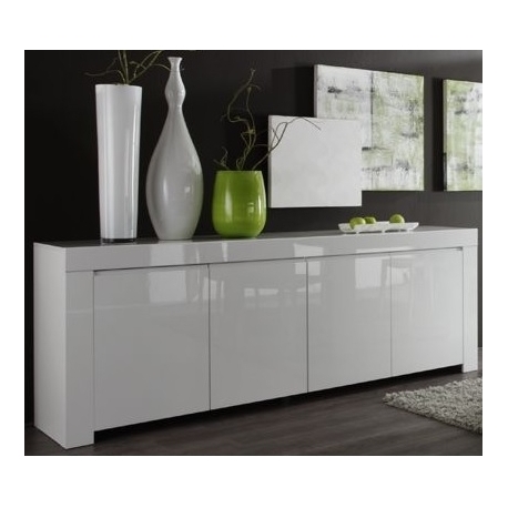 Kummut AMALFI valge läikega, 210x50xH84 cm