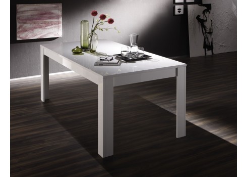 Laud AMALFI valge läikega, 180x90xH76 cm