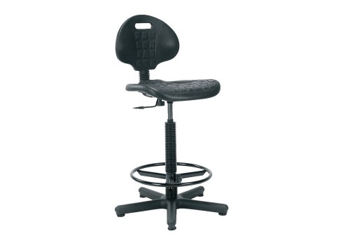 Kõrge töötool NARGO 71x71xH89-120cm, must