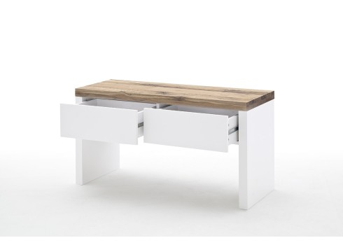 Esikupink ROMINA valge / tamm, 91x38xH48 cm