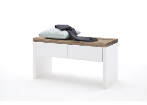 Esikupink ROMINA valge / tamm, 91x38xH48 cm