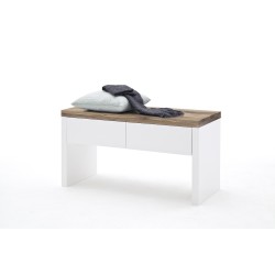 Esikupink ROMINA valge / tamm, 91x38xH48 cm