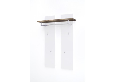 Seinanagi ROMINA valge / tamm, 91x25xH135 cm
