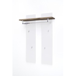 Seinanagi ROMINA valge / tamm, 91x25xH135 cm