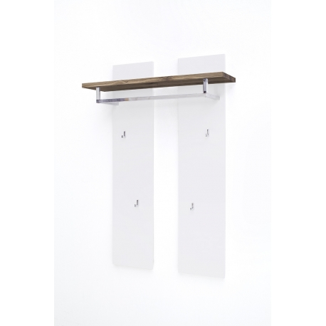 Seinanagi ROMINA valge / tamm, 91x25xH135 cm