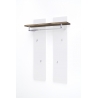 Seinanagi ROMINA valge / tamm, 91x25xH135 cm