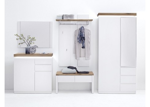 Esikumööbli komplekt ROMINA valge tamm