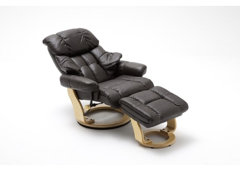 Tugitool järiga CALGARY pruun / tamm, 90x166xH80 cm