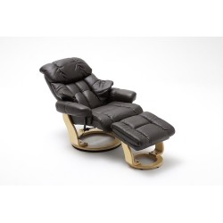 Tugitool järiga CALGARY pruun / tamm, 90x166xH80 cm