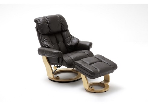 Tugitool järiga CALGARY pruun / tamm, 90x166xH80 cm