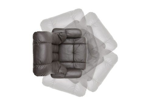 Tugitool järiga CALGARY pruun / tamm, 90x166xH80 cm