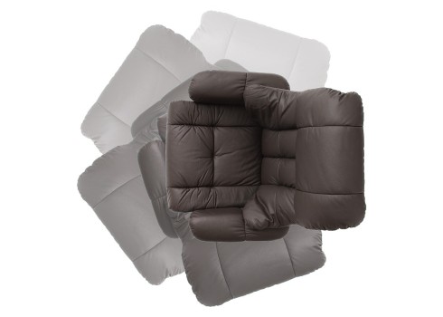 Tugitool järiga CALGARY pruun / pähkel, 90x166xH80 cm