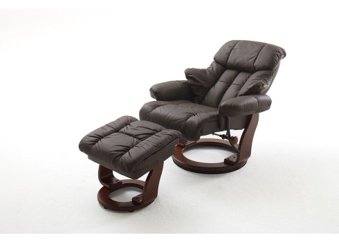 Tugitool järiga CALGARY pruun / pähkel, 90x166xH80 cm