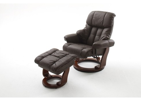 Tugitool järiga CALGARY pruun / pähkel, 90x166xH80 cm