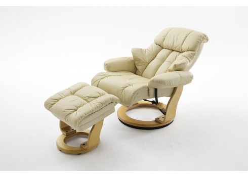 Tugitool järiga CALGARY beež / tamm, 90x166xH80 cm