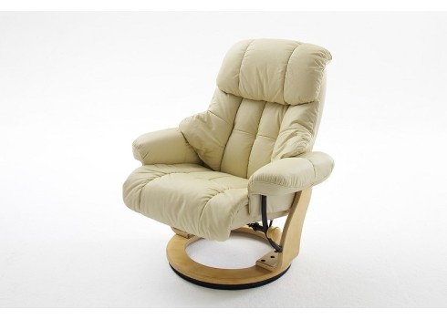 Tugitool järiga CALGARY beež / tamm, 90x166xH80 cm