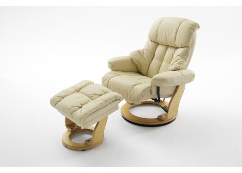 Tugitool järiga CALGARY beež / tamm, 90x166xH80 cm