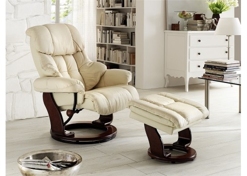 Tugitool järiga CALGARY beež / pähkel, 90x166xH80 cm